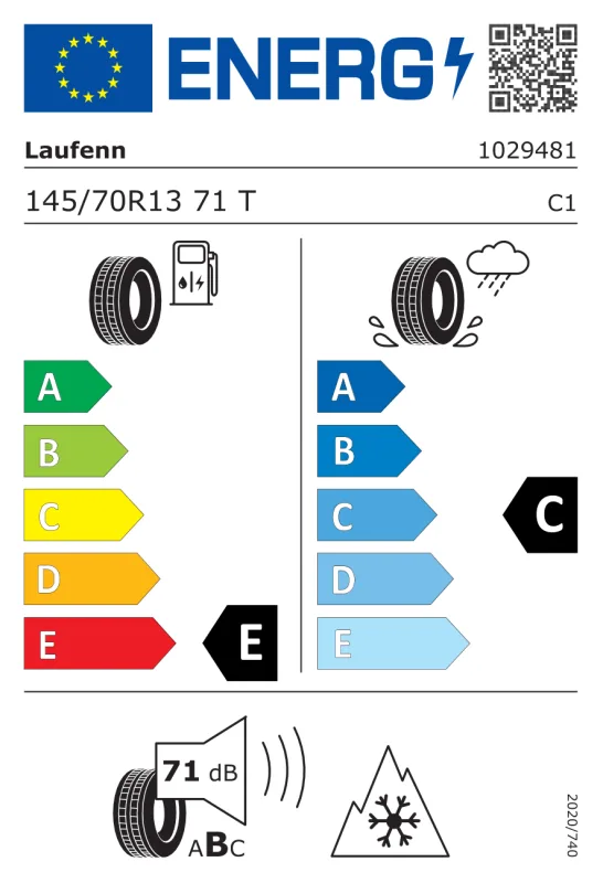 EU energiacímke - Laufenn 145/70 R13 LW31 I Fit + 71T TL 71TT