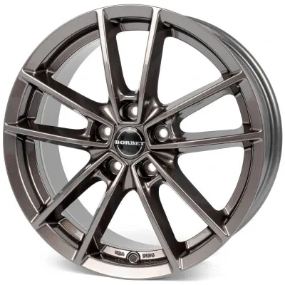 Borbet W 43 MA könnyűfém kerékt. 6 x 15 / 5 x 108 ET43 CB72.6 Antracit