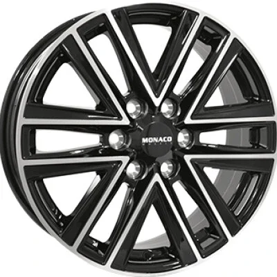 Monaco wheels VT1 49,5 BP könnyűfém kerékt. 6.5 x 16 / 6 x 120 ET49 CB74.5 Fekete polír